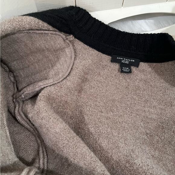 NEW Ann Taylor Wool Longline Colorblock Belt Knit Ribbed Cardigan Sweater Coat … - Picture 13 of 16